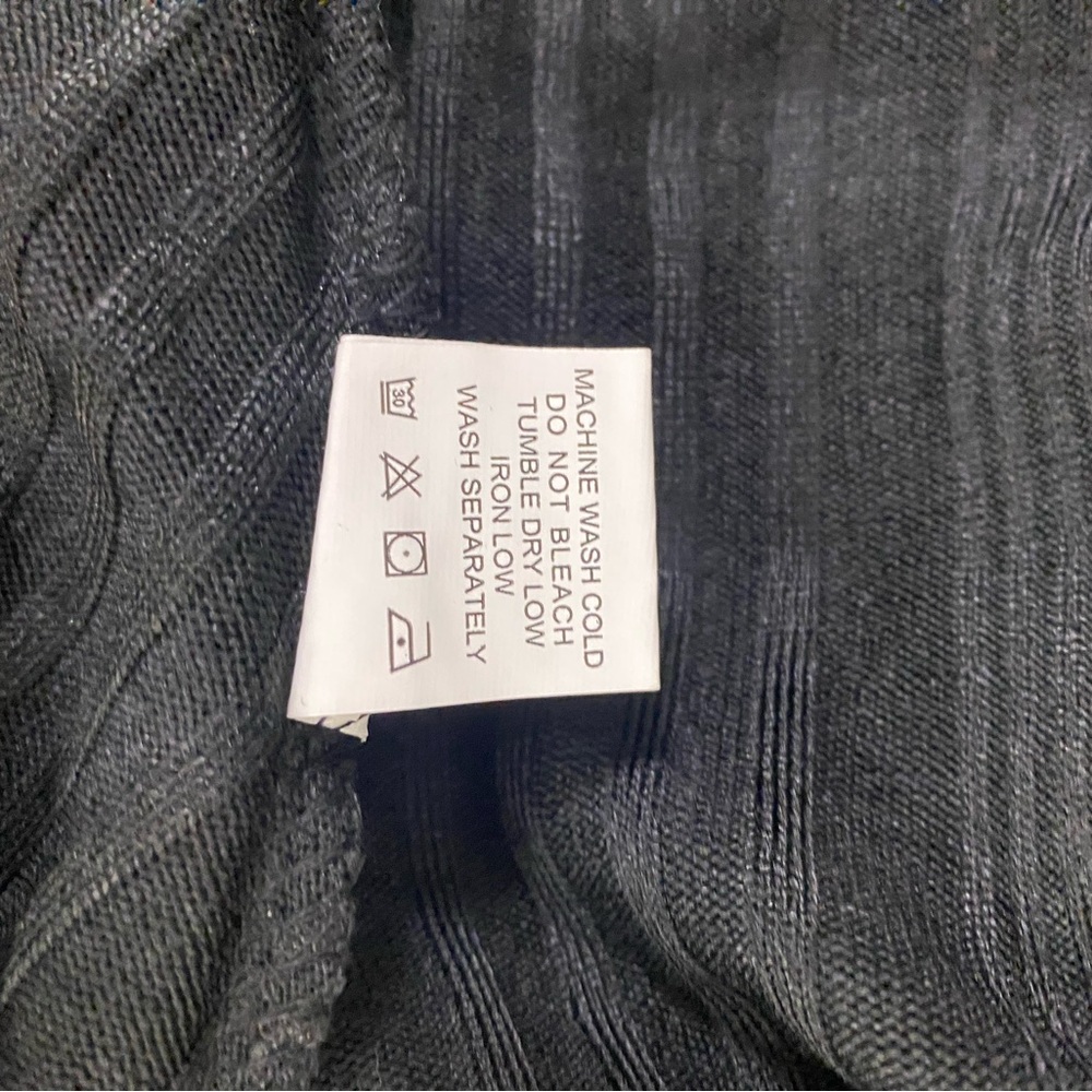 NWOT Black Ribbed Open Cardigan - Picture 5 of 5